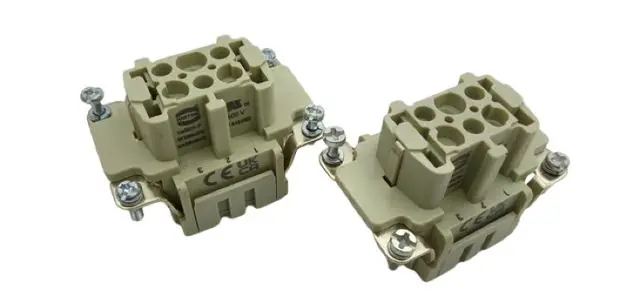 2x Harting 09330062716 Han 6 ES-Buchse Monoblock Einsatz Meistverkauft