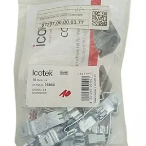 10x Icotek 36860 Hutschienenmontage Snap-In SKL Schirmklemme Meistverkauft
