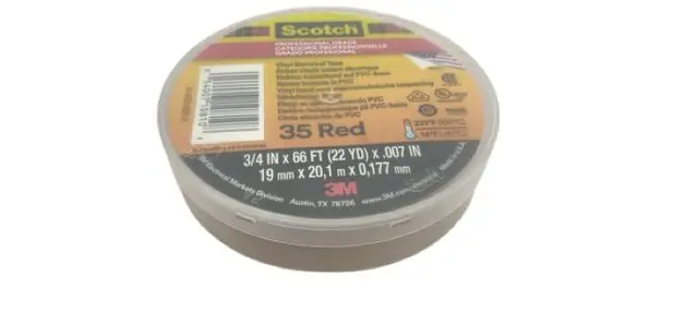 2x 3M Scotch 35 Rot Professionelle Isolierband 19mm x 20.1m Online Kaufen