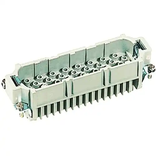 Zertifiziert Stift-Kontakteinsatz, 24B, 64-polig, unbestückt, Crimpanschluss, mit PE-Kontakt, 09212643001