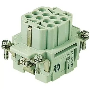 Versand Am Gleichen Tag Buchsen-Kontakteinsatz, 6B, 10-polig, unbestückt, Crimpanschluss, mit PE-Kontakt, 09320103101