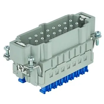 Wochenendangebot Stift-Kontakteinsatz, 16B, 16-polig, bestückt, Käfigzugfederanschluss, mit PE-Kontakt, 09330162648