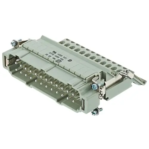 Sale Stift-Kontakteinsatz, 24B, 24-polig, bestückt, Käfigzugfederanschluss, mit PE-Kontakt, 09330244639