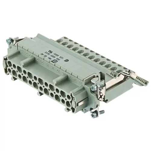 Buchsen-Kontakteinsatz, 24B, 24-polig, bestückt, Schraubanschluss, mit PE-Kontakt, 09330244736 Sofort Bestellen