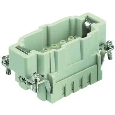 Stift-Kontakteinsatz, 10B, 10-polig, unbestückt, Crimpanschluss, mit PE-Kontakt, 09332102602 Nur Heute