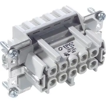 Buchsen-Kontakteinsatz, H-B 10, 10-polig, Federklemmanschluss, mit PE-Kontakt, 10401100 Sichere Zahlung