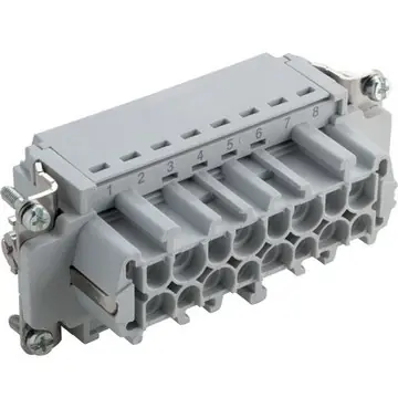 Buchsen-Kontakteinsatz, H-B 16, 16-polig, Push-in, mit PE-Kontakt, 44423205 Super-Preis