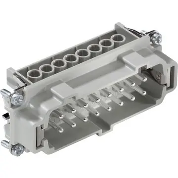 Jetzt Kaufen Stift-Kontakteinsatz, H-B 16, 16-polig, Schraubanschluss, mit PE-Kontakt, 10194100