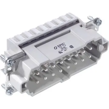 Stift-Kontakteinsatz, H-B 16, 16-polig, Federklemmanschluss, mit PE-Kontakt, 10400200 Kostenloser Versand