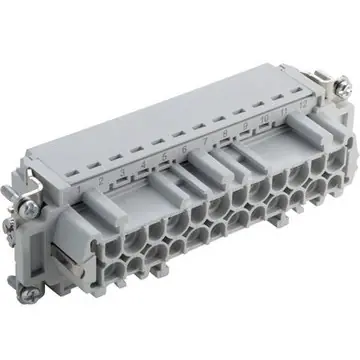 Buchsen-Kontakteinsatz, H-B 24, 24-polig, Push-in, mit PE-Kontakt, 44423207 Neue Ware