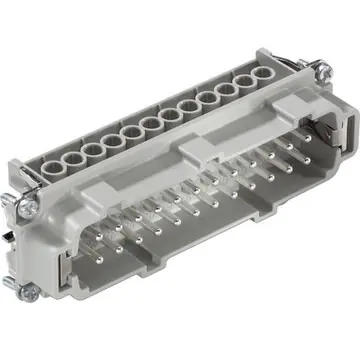 Kracherpreis Stift-Kontakteinsatz, H-B 24, 24-polig, Schraubanschluss, mit PE-Kontakt, 10196000