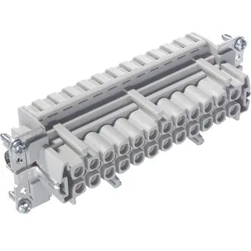 Letzte Chance Buchsen-Kontakteinsatz, H-B 24, 24-polig, Federklemmanschluss, mit PE-Kontakt, 10401300