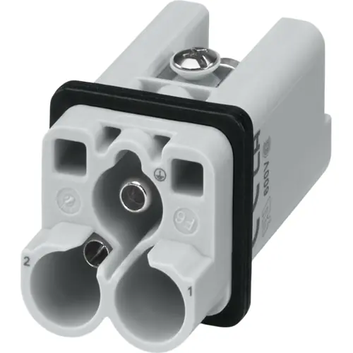 Begrenztes Angebot Stift-Kontakteinsatz, 7D, 2-polig, Axial-Schraubanschluss, mit PE-Kontakt, 1496723