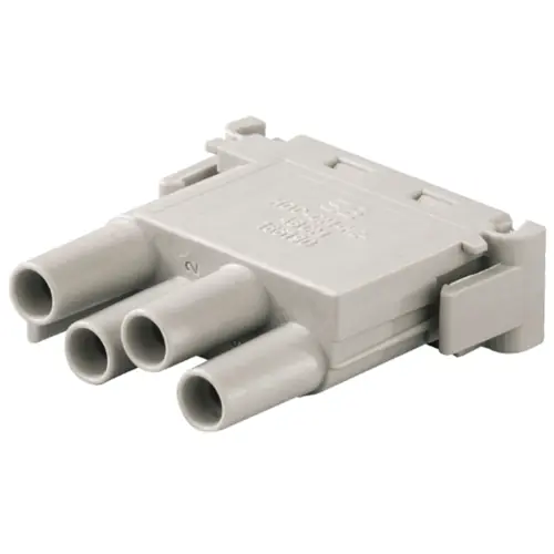 Aktuell Buchsen-Kontakteinsatz, 4-polig, unbestückt, Crimpanschluss, mit PE-Kontakt, 1861900000