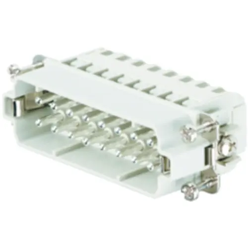 Ausverkauf Stift-Kontakteinsatz, 5, 16-polig, bestückt, Zugfederanschluss, mit PE-Kontakt, 1896830000