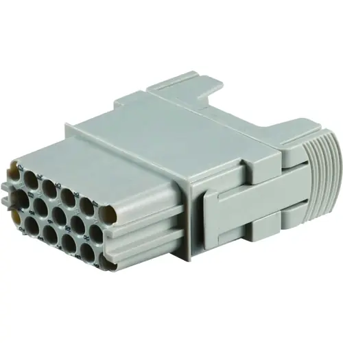 Buchsen-Kontakteinsatz, 17-polig, unbestückt, Crimpanschluss, T2111172201-000 Kostenloser Versand