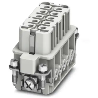 Buchsen-Kontakteinsatz, 15D, 10-polig, bestückt, Schraubanschluss, mit PE-Kontakt, 1585304 Must-Have