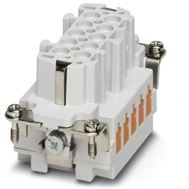 Buchsen-Kontakteinsatz, 10B, 10-polig, bestückt, QUICKON, mit PE-Kontakt, 1605569 Zertifiziert