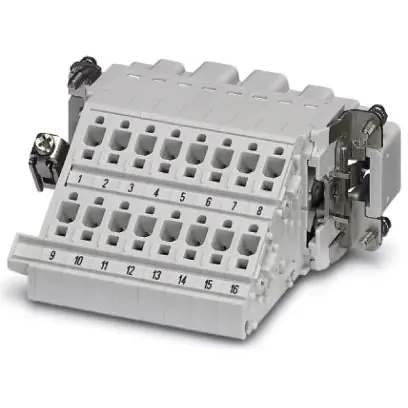 Bestpreis Stift-Kontakteinsatz, 16B, 16-polig, bestückt, Push-in, mit PE-Kontakt, 1648461