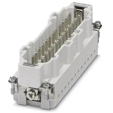 Beliebt Stift-Kontakteinsatz, 24B, 24-polig, bestückt, Push-in, mit PE-Kontakt, 1423021