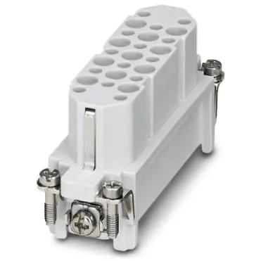 Aktuell Buchsen-Kontakteinsatz, 25D, 25-polig, unbestückt, Crimpanschluss, mit PE-Kontakt, 1584402