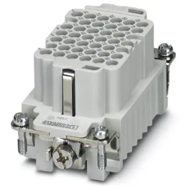 Neue Ware Buchsen-Kontakteinsatz, 10B, 42-polig, unbestückt, Crimpanschluss, mit PE-Kontakt, 1584062