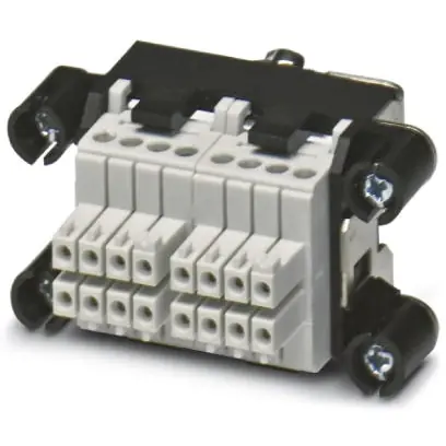 Bestseller Buchsen-Kontakteinsatz, VC1, 16-polig, bestückt, Schraubanschluss, mit PE-Kontakt, 1607239