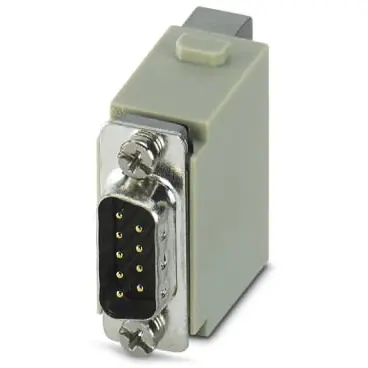 Beliebt Stift-Kontakteinsatz, 9-polig, bestückt, Schraubanschluss, 1423723