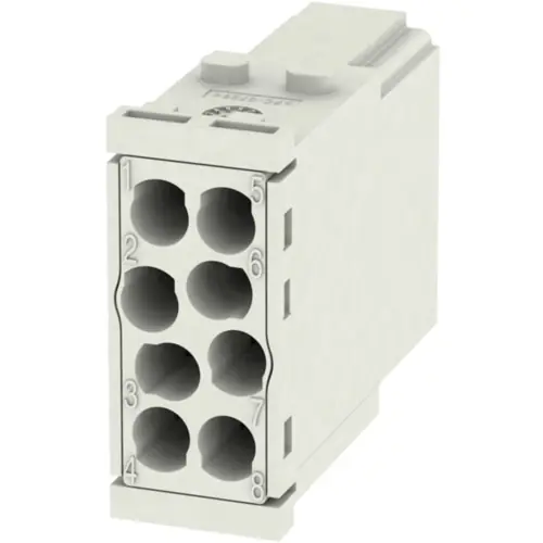 Stift-Kontakteinsatz, 8-polig, unbestückt, Crimpanschluss, mit PE-Kontakt, 1428880000 Sale