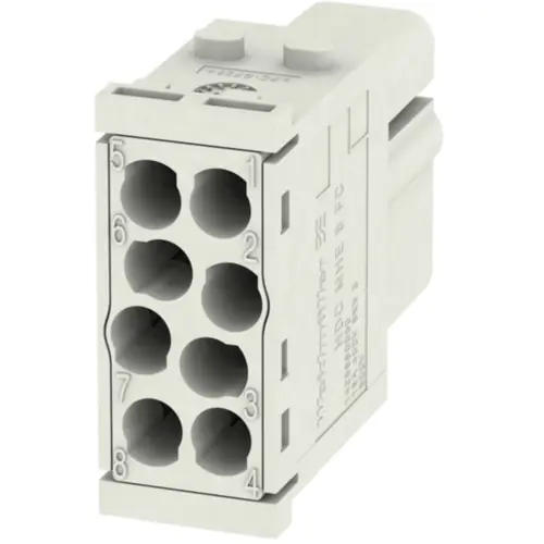 Buchsen-Kontakteinsatz, 8-polig, unbestückt, Crimpanschluss, mit PE-Kontakt, 1428890000 Nur Für Kurze Zeit