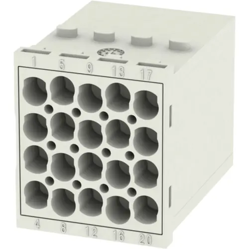 Wochenendangebot Stift-Kontakteinsatz, 20-polig, unbestückt, Crimpanschluss, mit PE-Kontakt, 1428910000