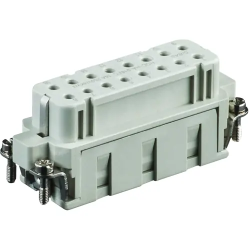 Beliebt Buchsen-Kontakteinsatz, H-A 16, 16-polig, unbestückt, Crimpanschluss, T2010324201-000