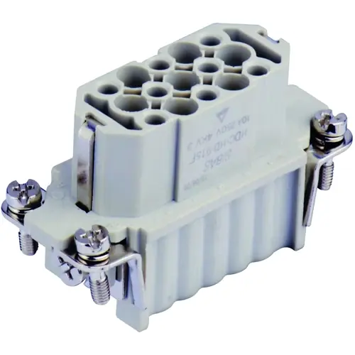 Buchsen-Kontakteinsatz, H-A 10, 15-polig, unbestückt, Crimpanschluss, T2020152201-000 Neue Kollektion