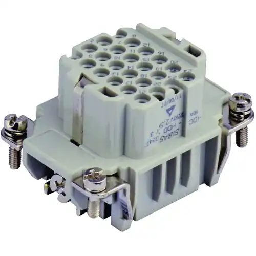 Aktuell Buchsen-Kontakteinsatz, H-B 6, 24-polig, unbestückt, Crimpanschluss, T2030242201-000