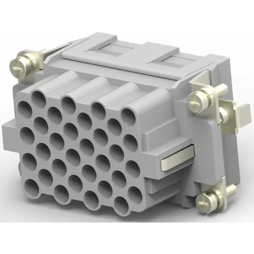 Zertifiziert Buchsen-Kontakteinsatz, H-B 10, 32-polig, unbestückt, Crimpanschluss, T2050323201-000