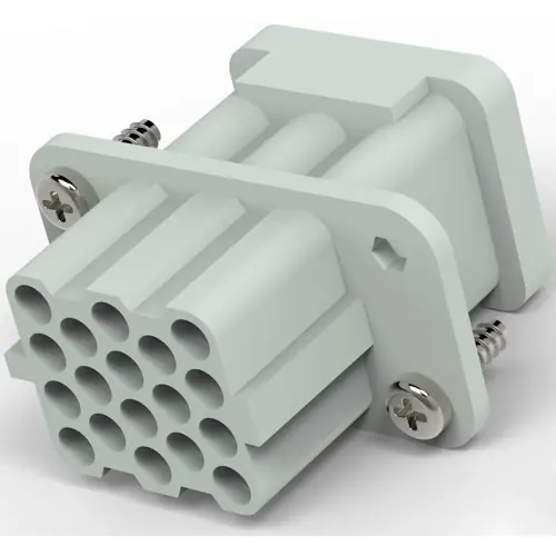 Wochenendangebot Buchsen-Kontakteinsatz, H-A 8, 17-polig, unbestückt, Crimpanschluss, T2080172201-000