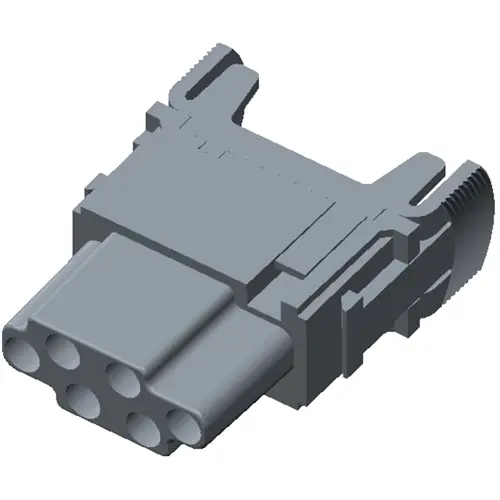 Buchsen-Kontakteinsatz, 6-polig, unbestückt, Crimpanschluss, T2111062201-000 Expressversand