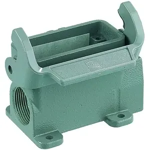 Wochenendangebot Aufbaugehäuse, Baugröße 10A, Aluminiumdruckguss, 2 x M20, abgewinkelt, Längsbügelverriegelung, IP65, 19200100290