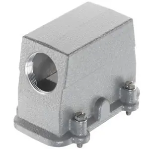 Zertifiziert Tüllengehäuse, Baugröße 16B, Aluminiumdruckguss, 1 x M32, abgewinkelt, Schraubverriegelung, IP66/IP68/IP69/IPX9K, 19390160527