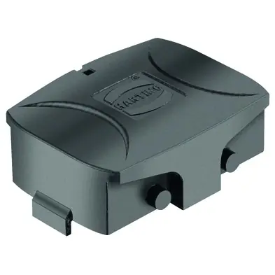 Abdeckkappe, Baugröße 10B, PA, Querbügelverriegelung, IP65, 19410105405 Preisknaller