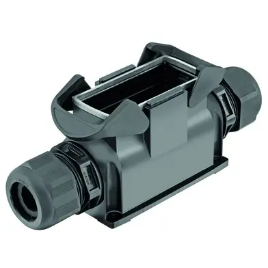 Wochenendangebot Aufbaugehäuse, Baugröße 16B, PA, 2 x M40, abgewinkelt, Querbügelverriegelung, IP65, 19413160273