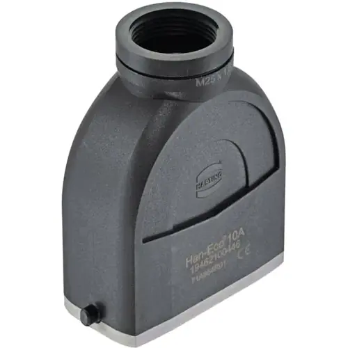 Wochenendangebot Tüllengehäuse, Baugröße 10A, PA, M25, gerade, Längsbügelverriegelung, IP65, 19462100446