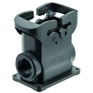 Zertifiziert Aufbaugehäuse, Baugröße 10B, PA, M25, abgewinkelt, Querbügelverriegelung, IP66, 19430100231