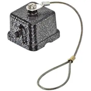 Zertifiziert Abdeckkappe, Baugröße 3A, Metall, Längsbügelverriegelung, IP65/IP67, 09370035403