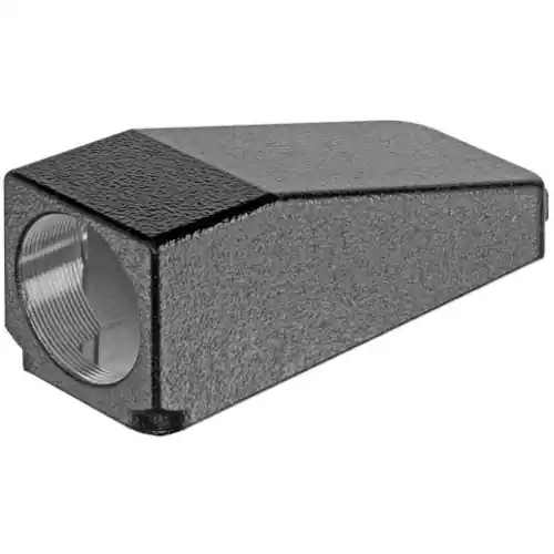 Zertifiziert Montagedeckel, Baugröße 24B, Aluminiumdruckguss, 1 x M50, abgewinkelt, Schraubverriegelung, IP65/IP68/IP69/IPX9K, 19400249928