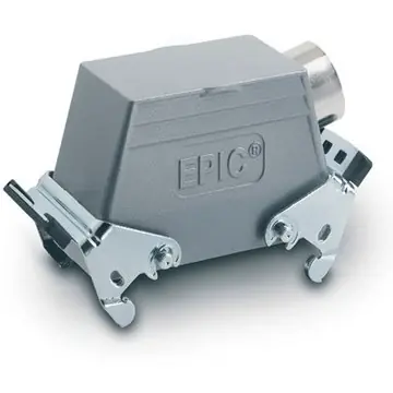 Wochenendangebot Tüllengehäuse, Baugröße HB16, Aluminiumlegierung, M25/M32, abgewinkelt, Querbügelverriegelung, IP65, 19083000