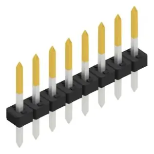 Kracherpreis Stiftleiste, 8-polig, RM 2 mm, gerade, schwarz, SLY10988S