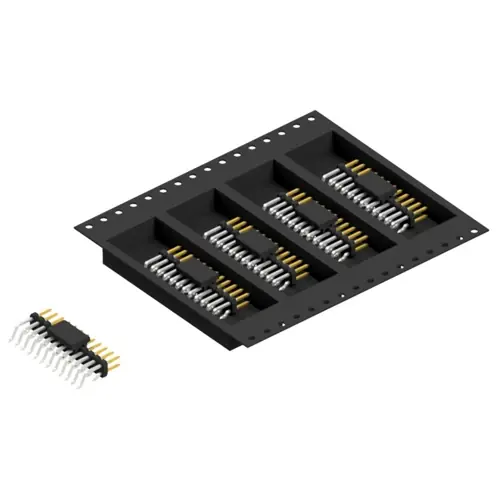 Aktuell Stiftleiste, 24-polig, RM 2 mm, gerade, schwarz, SLY10SMD04024SBTR