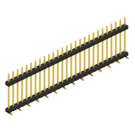 Abverkauf Stiftleiste, 27-polig, RM 2 mm, abgewinkelt, schwarz, SLY11SMD13327G