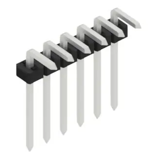 Aktuell Stiftleiste, 6-polig, RM 2 mm, abgewinkelt, schwarz, SLY30826Z